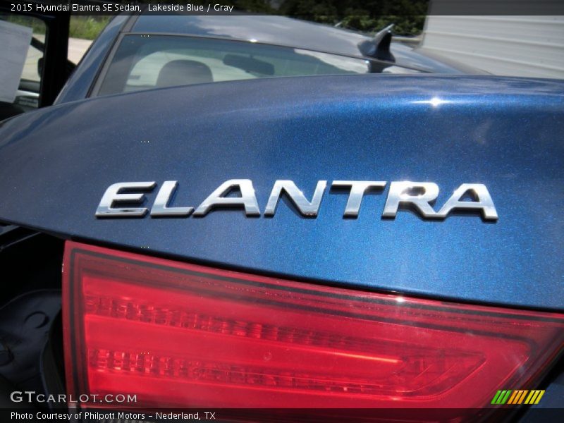 Lakeside Blue / Gray 2015 Hyundai Elantra SE Sedan