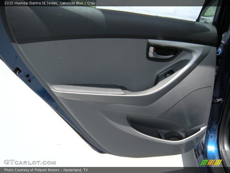 Lakeside Blue / Gray 2015 Hyundai Elantra SE Sedan