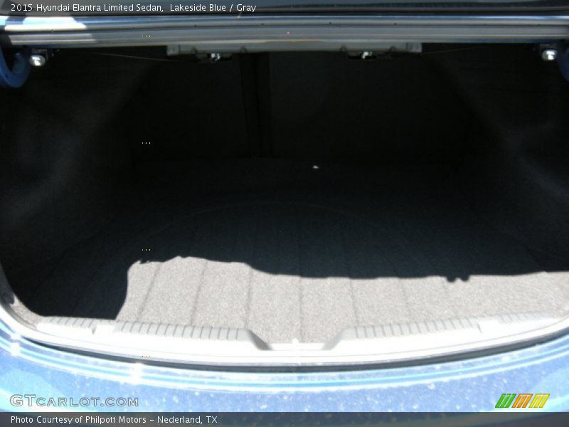 Lakeside Blue / Gray 2015 Hyundai Elantra Limited Sedan