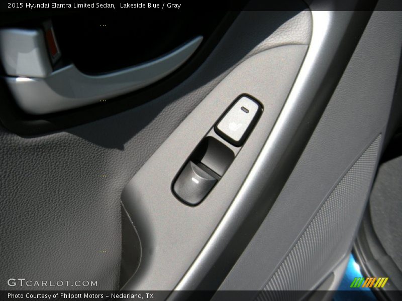 Lakeside Blue / Gray 2015 Hyundai Elantra Limited Sedan