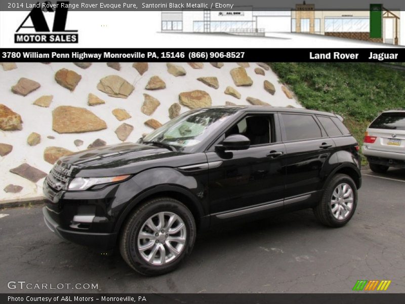 Santorini Black Metallic / Ebony 2014 Land Rover Range Rover Evoque Pure