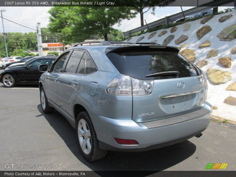 Breakwater Blue Metallic / Light Gray 2007 Lexus RX 350 AWD