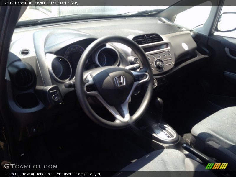 Crystal Black Pearl / Gray 2013 Honda Fit