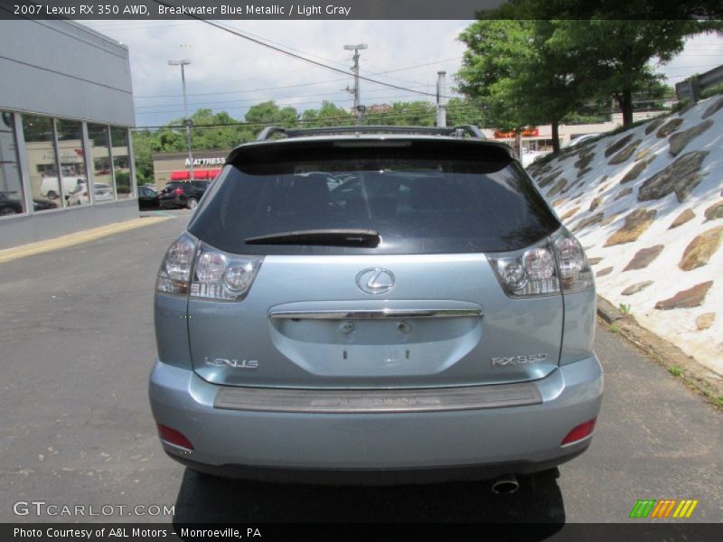 Breakwater Blue Metallic / Light Gray 2007 Lexus RX 350 AWD