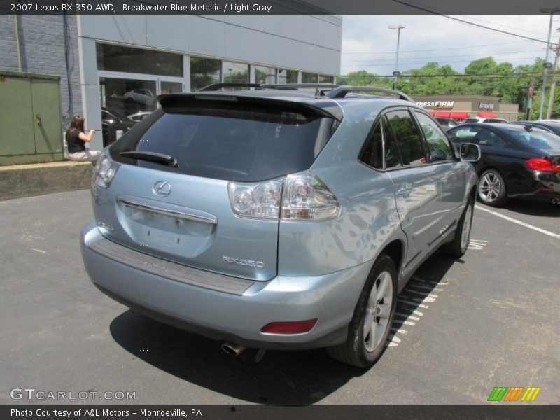 Breakwater Blue Metallic / Light Gray 2007 Lexus RX 350 AWD