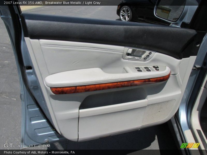 Breakwater Blue Metallic / Light Gray 2007 Lexus RX 350 AWD