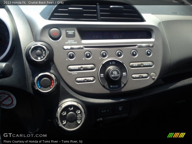 Crystal Black Pearl / Gray 2013 Honda Fit