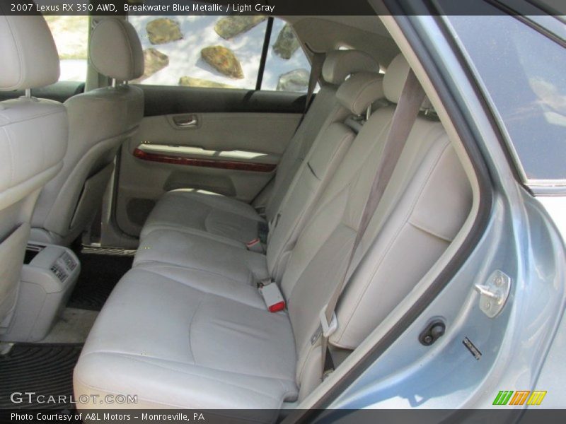 Breakwater Blue Metallic / Light Gray 2007 Lexus RX 350 AWD