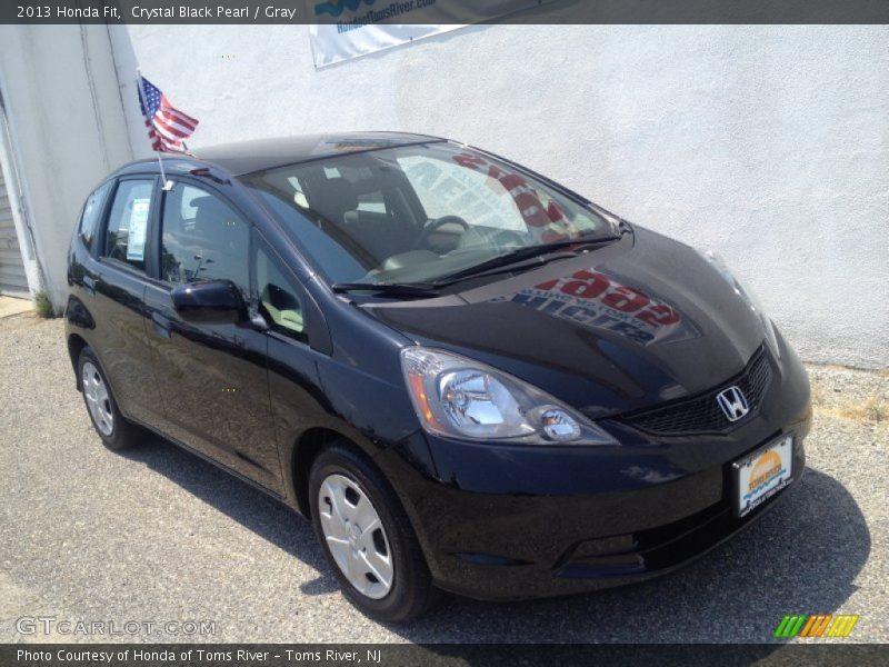 Crystal Black Pearl / Gray 2013 Honda Fit
