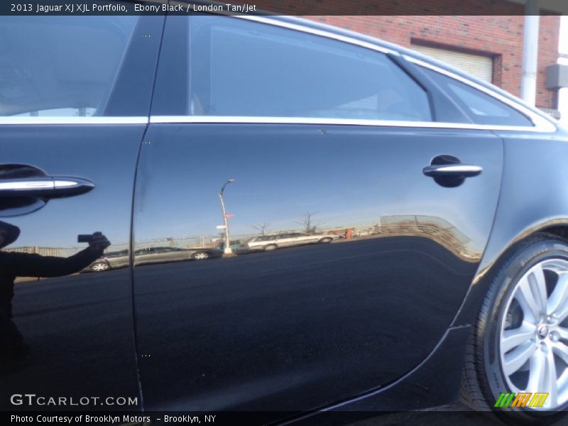Ebony Black / London Tan/Jet 2013 Jaguar XJ XJL Portfolio