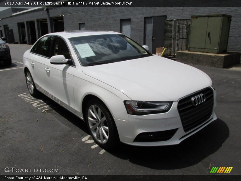 Ibis White / Velvet Beige/Moor Brown 2013 Audi A4 2.0T quattro Sedan