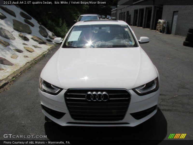 Ibis White / Velvet Beige/Moor Brown 2013 Audi A4 2.0T quattro Sedan