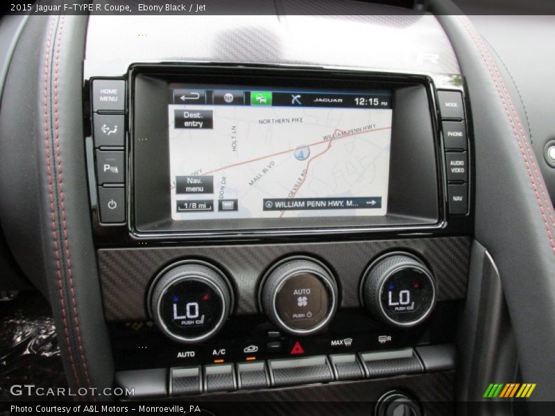 Controls of 2015 F-TYPE R Coupe