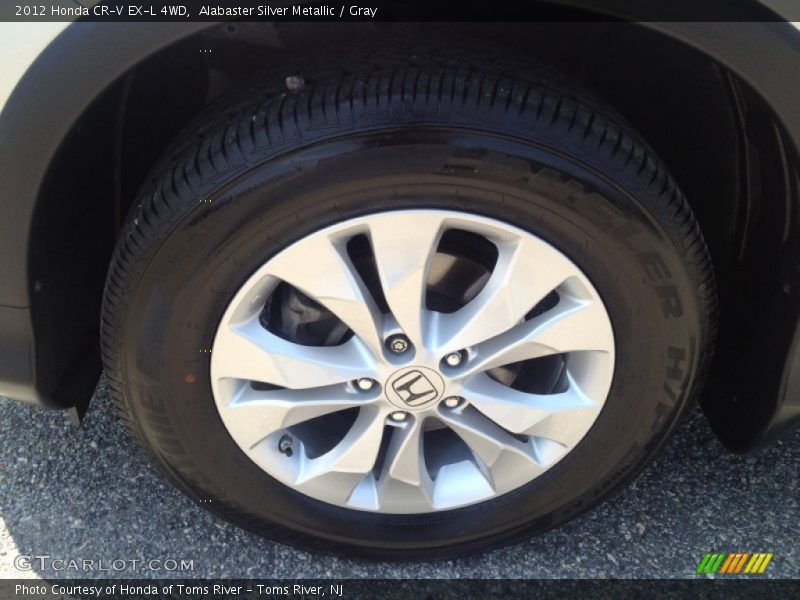 Alabaster Silver Metallic / Gray 2012 Honda CR-V EX-L 4WD