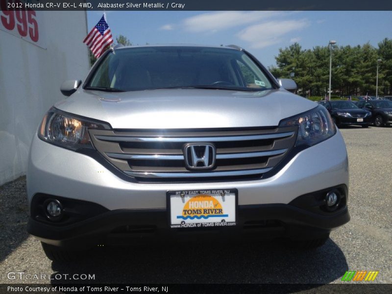 Alabaster Silver Metallic / Gray 2012 Honda CR-V EX-L 4WD