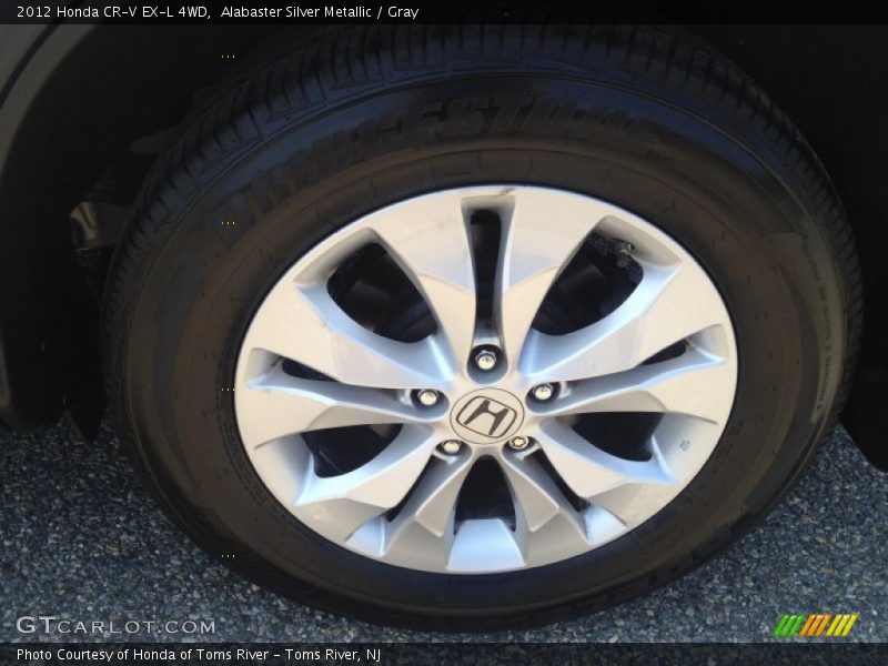 Alabaster Silver Metallic / Gray 2012 Honda CR-V EX-L 4WD
