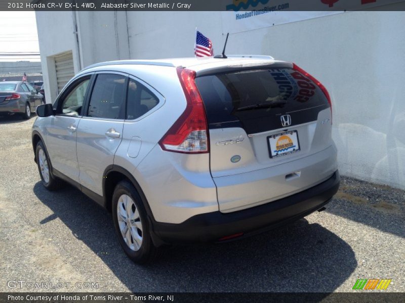 Alabaster Silver Metallic / Gray 2012 Honda CR-V EX-L 4WD