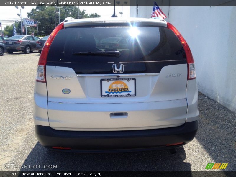 Alabaster Silver Metallic / Gray 2012 Honda CR-V EX-L 4WD