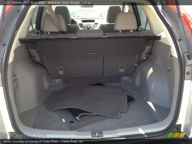 Alabaster Silver Metallic / Gray 2012 Honda CR-V EX-L 4WD