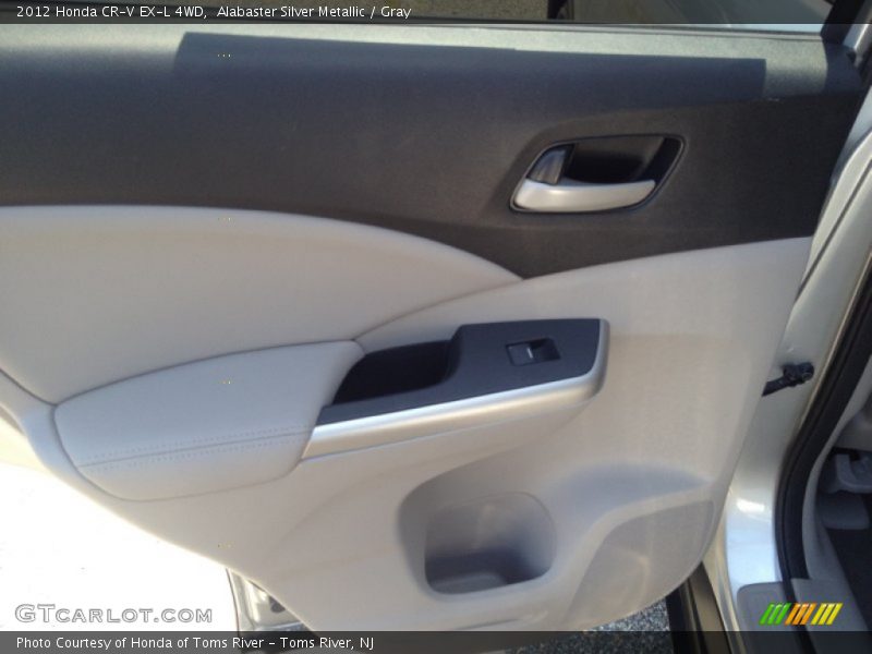 Alabaster Silver Metallic / Gray 2012 Honda CR-V EX-L 4WD