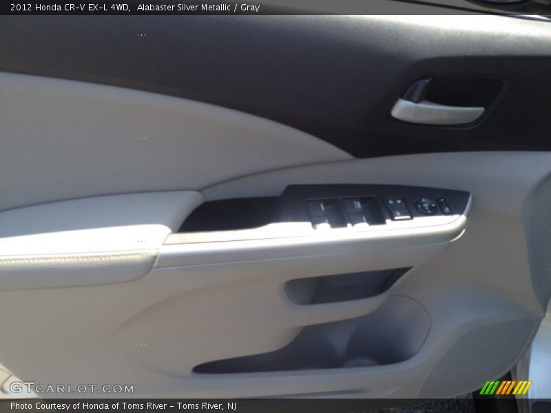 Alabaster Silver Metallic / Gray 2012 Honda CR-V EX-L 4WD
