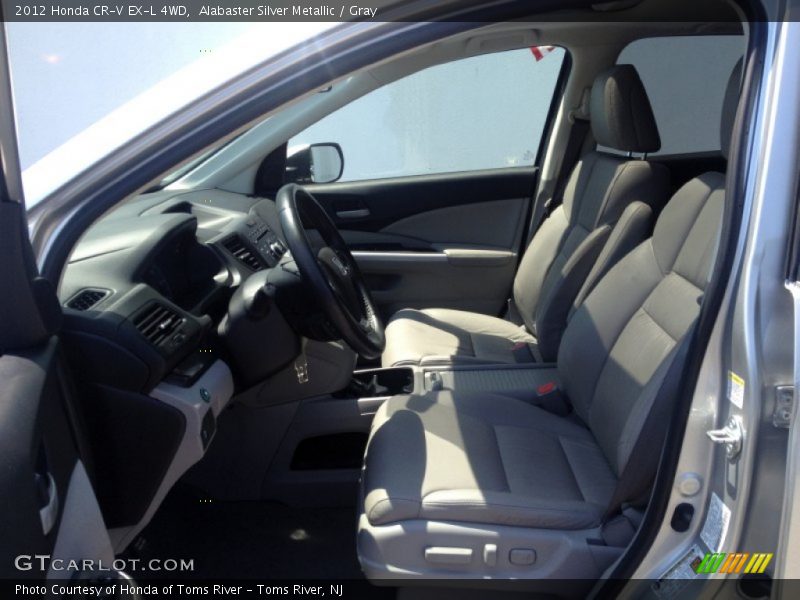 Alabaster Silver Metallic / Gray 2012 Honda CR-V EX-L 4WD
