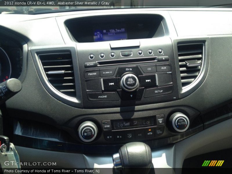 Alabaster Silver Metallic / Gray 2012 Honda CR-V EX-L 4WD