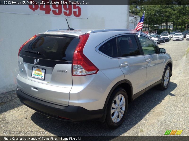 Alabaster Silver Metallic / Gray 2012 Honda CR-V EX-L 4WD