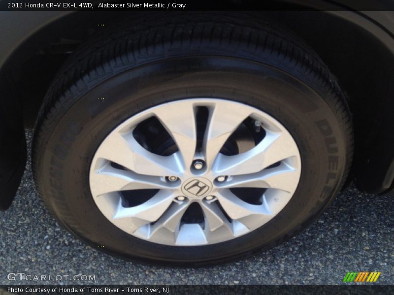 Alabaster Silver Metallic / Gray 2012 Honda CR-V EX-L 4WD