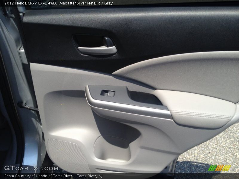 Alabaster Silver Metallic / Gray 2012 Honda CR-V EX-L 4WD