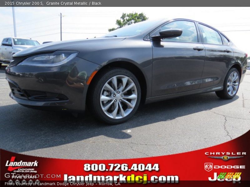 Granite Crystal Metallic / Black 2015 Chrysler 200 S