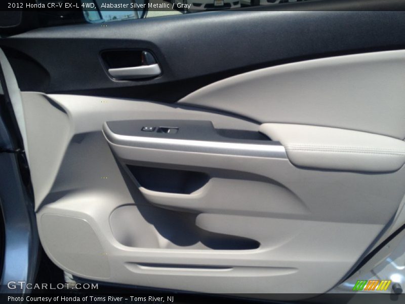 Alabaster Silver Metallic / Gray 2012 Honda CR-V EX-L 4WD
