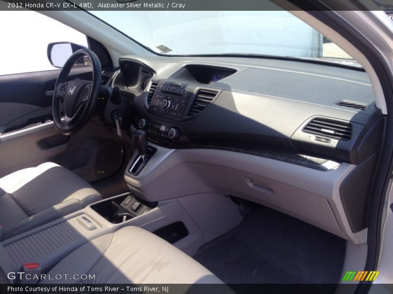 Alabaster Silver Metallic / Gray 2012 Honda CR-V EX-L 4WD