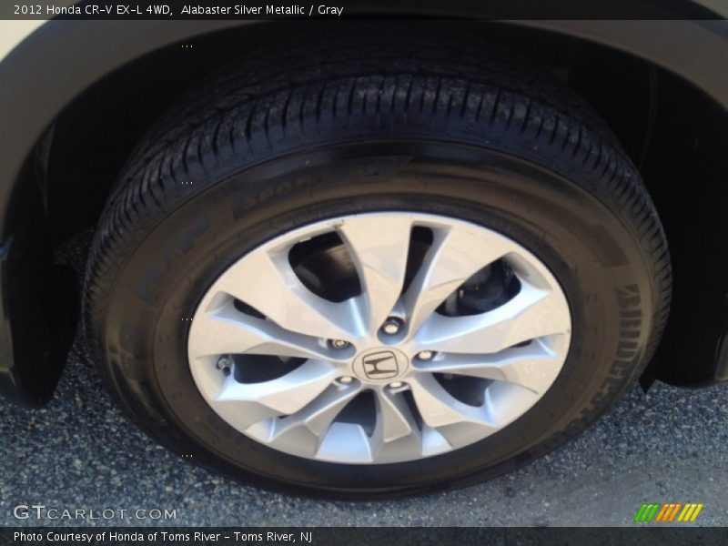 Alabaster Silver Metallic / Gray 2012 Honda CR-V EX-L 4WD