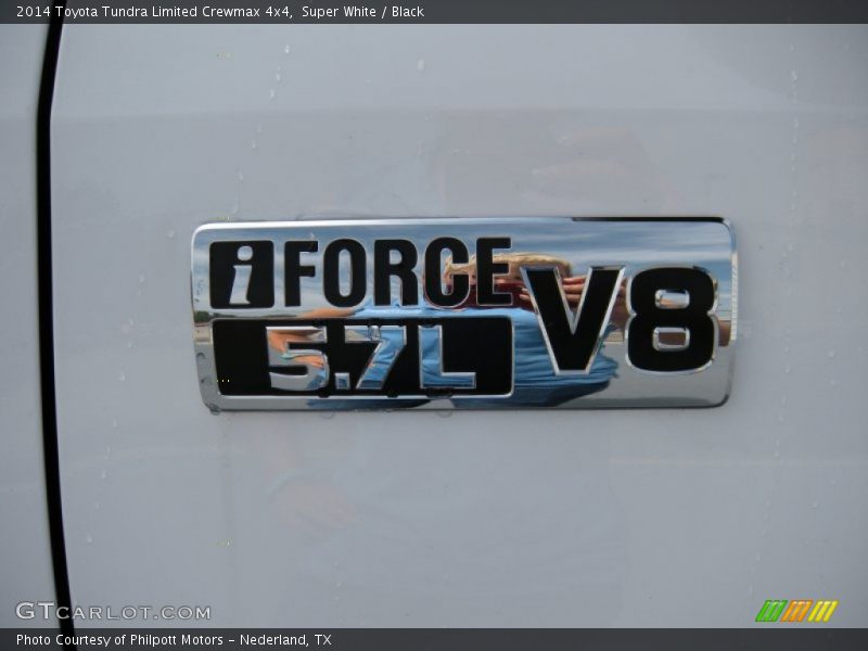 Super White / Black 2014 Toyota Tundra Limited Crewmax 4x4