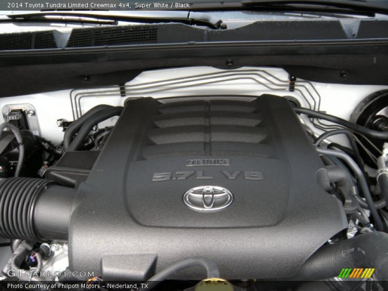Super White / Black 2014 Toyota Tundra Limited Crewmax 4x4