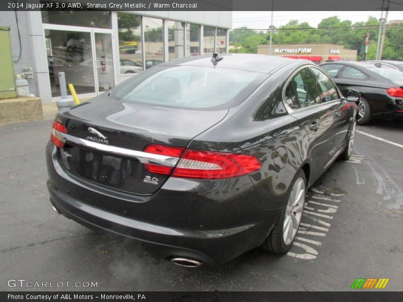 Stratus Grey Metallic / Warm Charcoal 2014 Jaguar XF 3.0 AWD