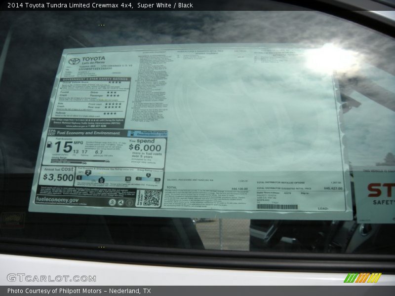 Super White / Black 2014 Toyota Tundra Limited Crewmax 4x4