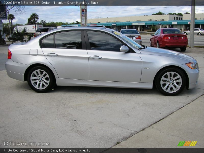 Titanium Silver Metallic / Black 2006 BMW 3 Series 325i Sedan