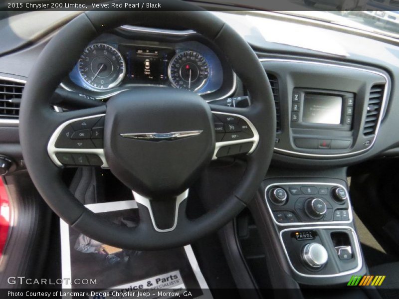 Velvet Red Pearl / Black 2015 Chrysler 200 Limited