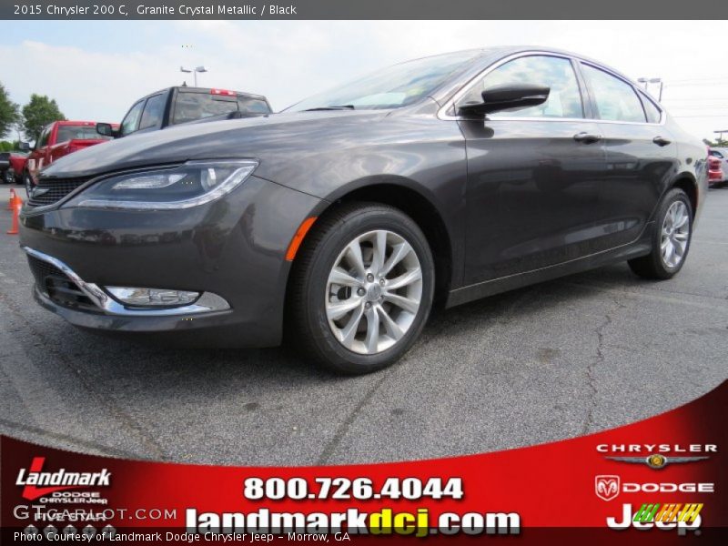Granite Crystal Metallic / Black 2015 Chrysler 200 C