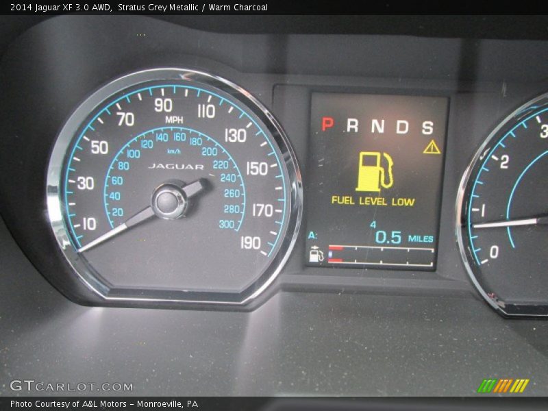 Stratus Grey Metallic / Warm Charcoal 2014 Jaguar XF 3.0 AWD