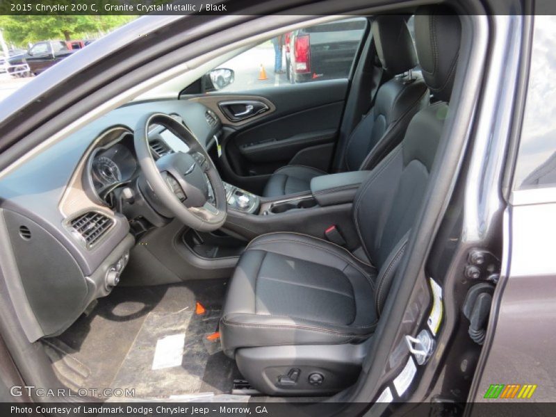 Granite Crystal Metallic / Black 2015 Chrysler 200 C