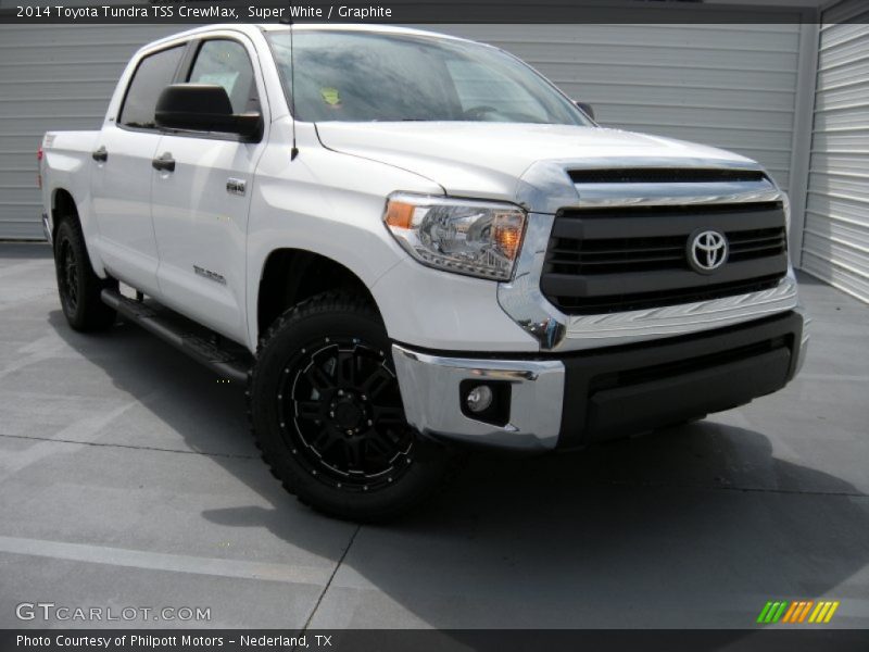 Super White / Graphite 2014 Toyota Tundra TSS CrewMax