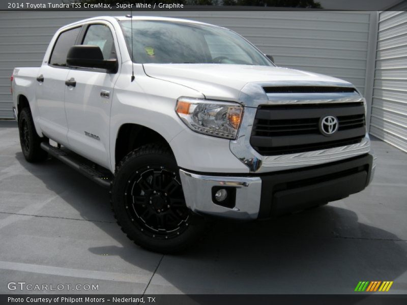 Super White / Graphite 2014 Toyota Tundra TSS CrewMax