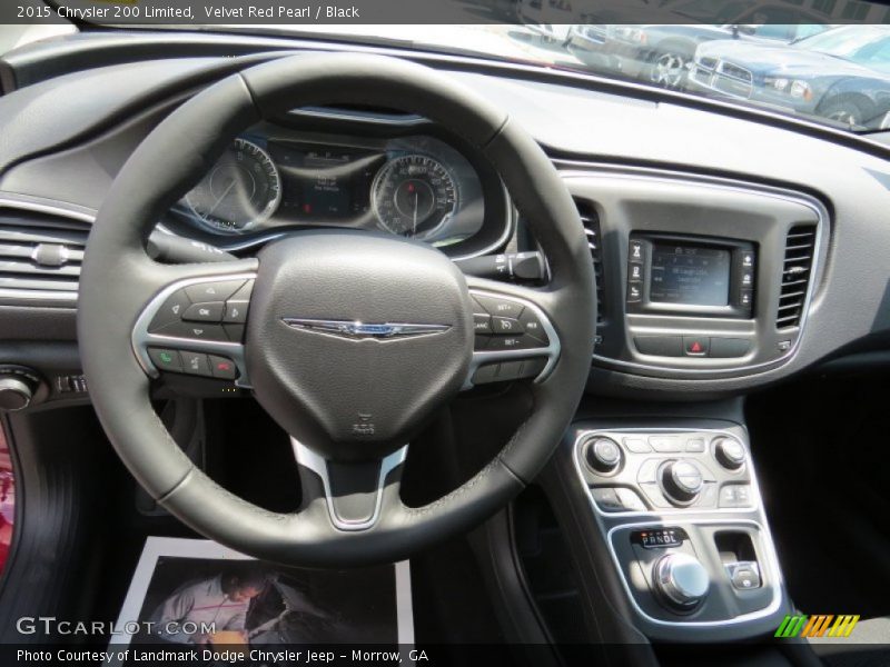 Velvet Red Pearl / Black 2015 Chrysler 200 Limited