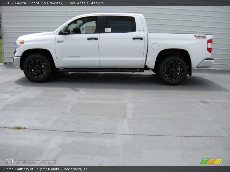 Super White / Graphite 2014 Toyota Tundra TSS CrewMax