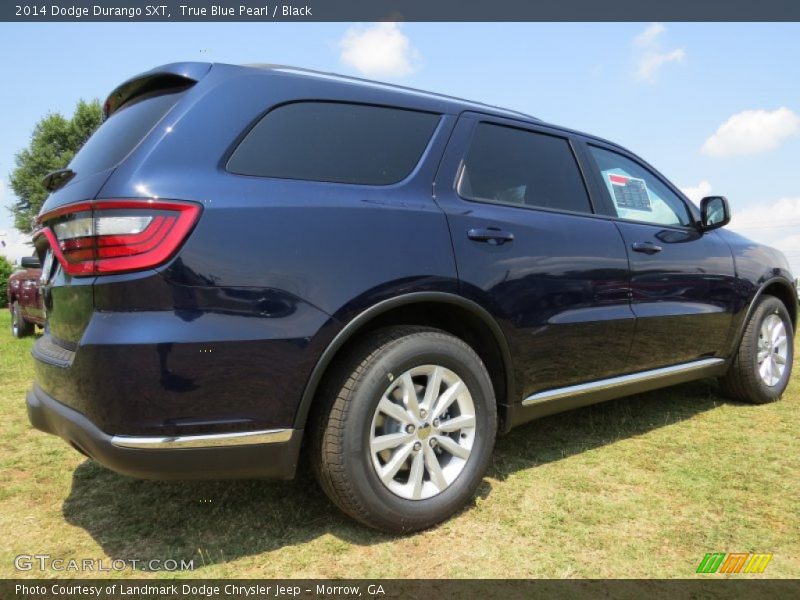 True Blue Pearl / Black 2014 Dodge Durango SXT
