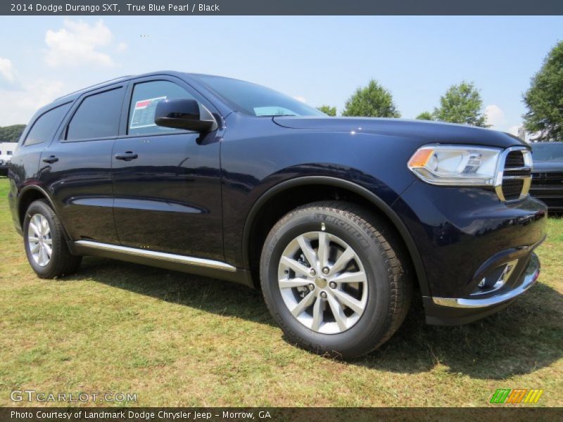 True Blue Pearl / Black 2014 Dodge Durango SXT