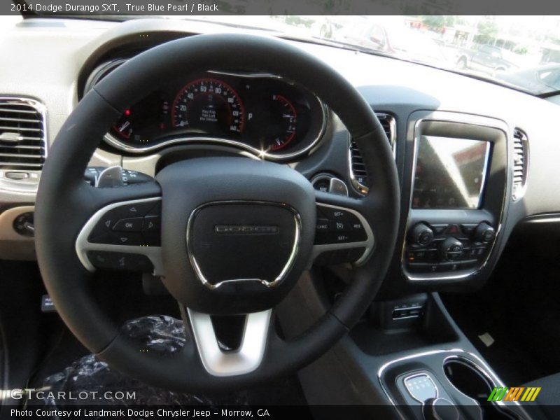 True Blue Pearl / Black 2014 Dodge Durango SXT